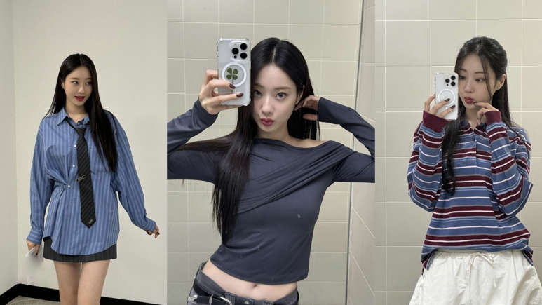 경리(34세), 캐주얼한 가을 룩에 '여신 강림 미모'