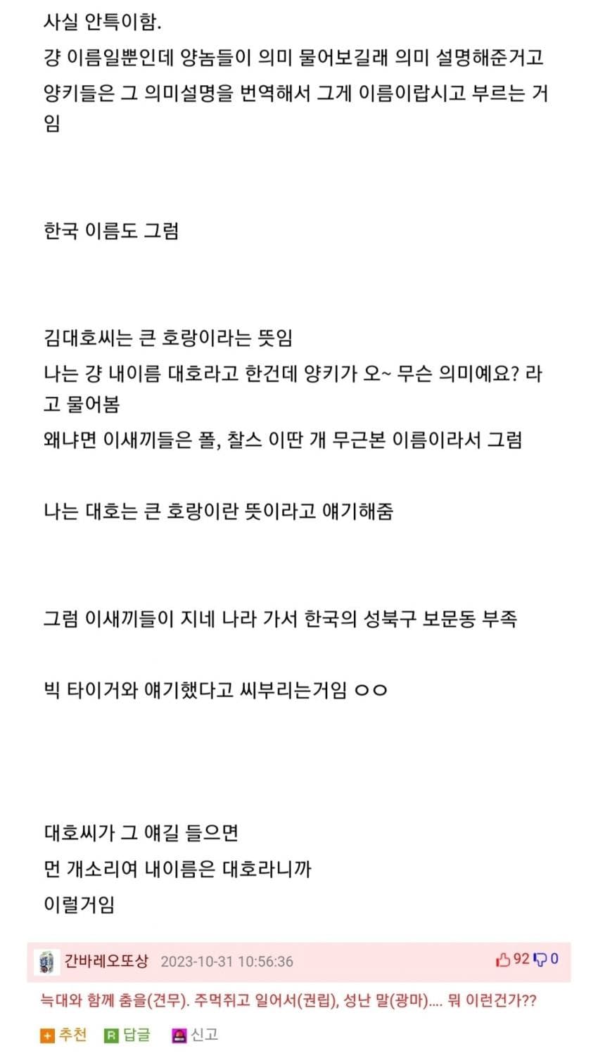 미국 원주민 이름이 특이한 이유