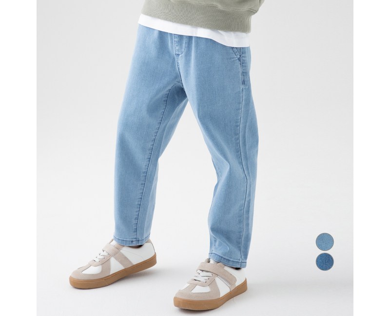 롤리트리 아동용 슬림 배기 데님팬츠