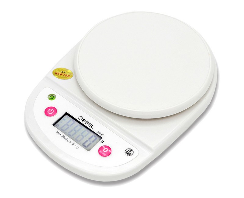 오펠 대용량 주방저울, 3kg, 화이트, OF-3004B
