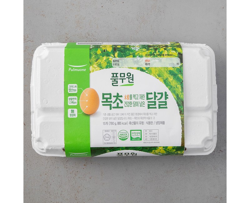 풀무원 무항생제 1등급 목초 대란, 15구, 1개