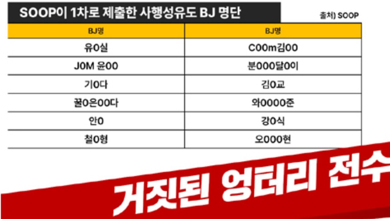 아프리카 유명 BJ 수십명. 방송에서 수억원대 도박