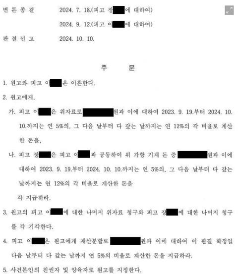 블라) 현대백화점 사내 불륜 - 상간녀소송