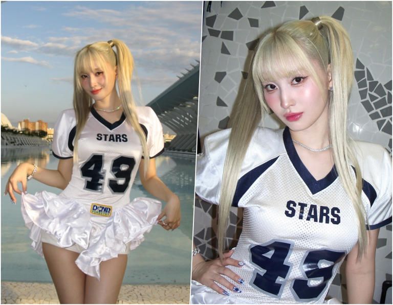 모모, 볼륨감 돋보이는 유니폼