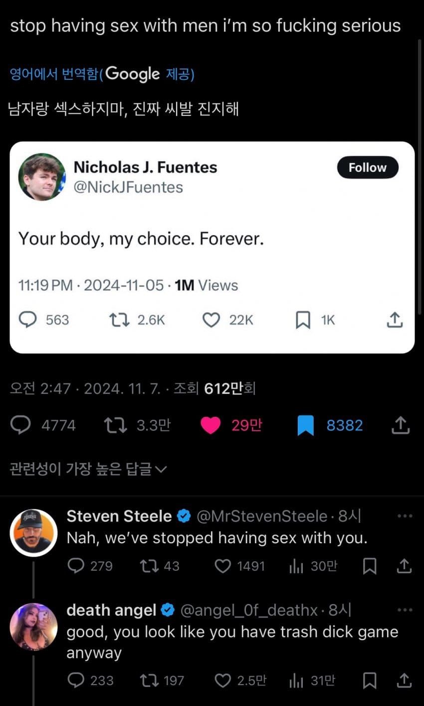 조롱거리로 전락한 한국여성들의 4B운동