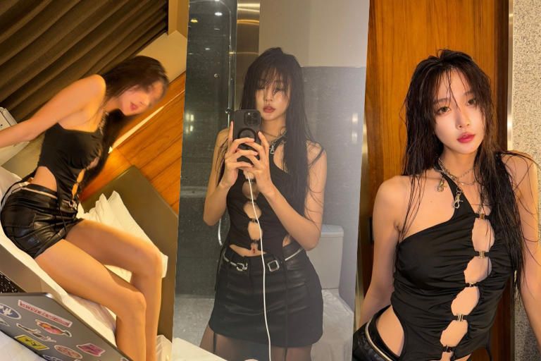 달수빈, 가슴부터 배까지 뚫린 파격 섹시룩…침대 위 유혹하는 자태