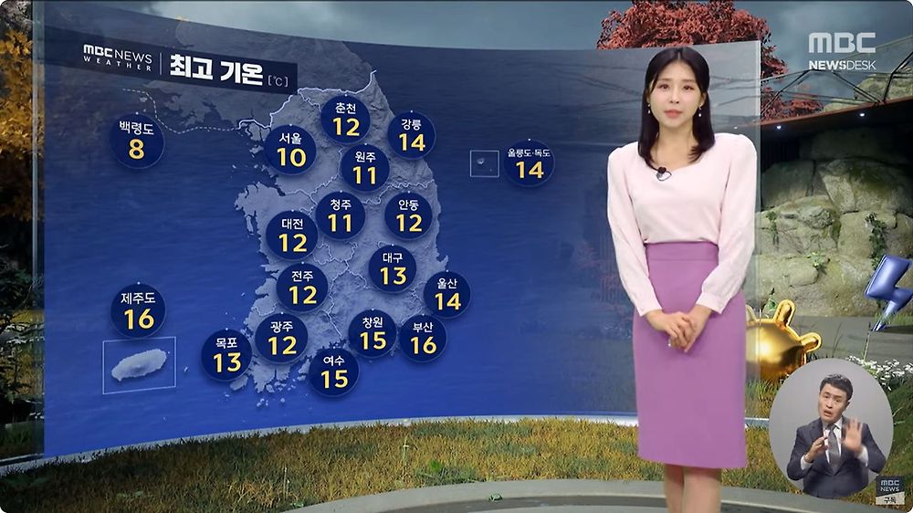 월요일부터 기온 뚝