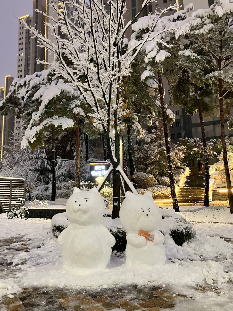 "진짜" 동탄 눈사람 근황