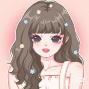 프로미스나인 백지헌 파란 반짝이 끈나시