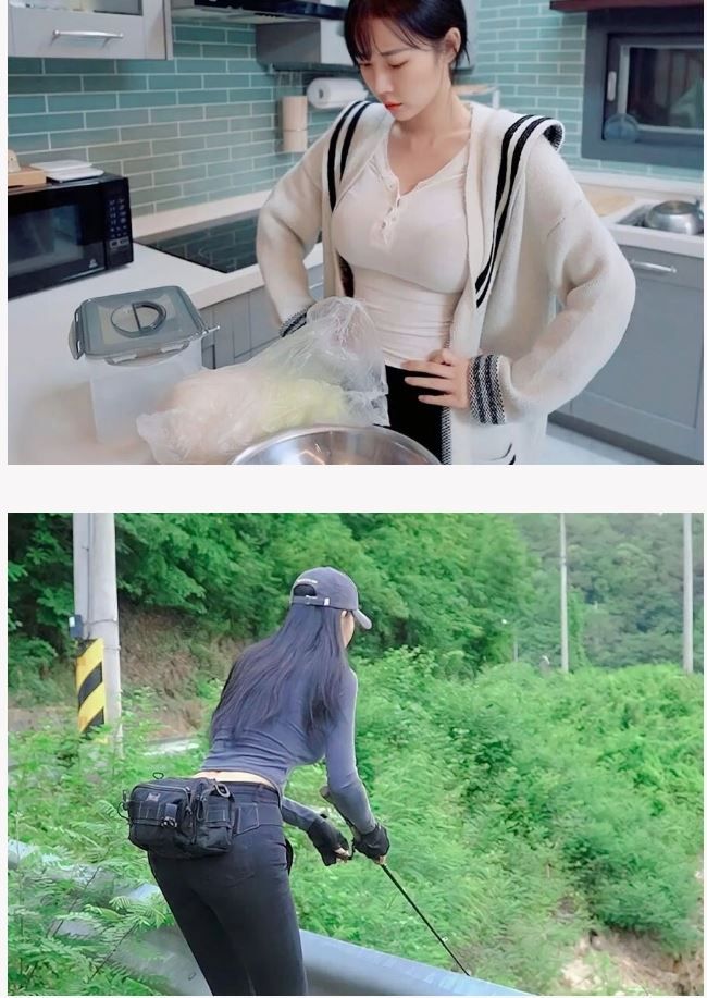 낚시 유투버 몸매 끝판왕 앵쩡