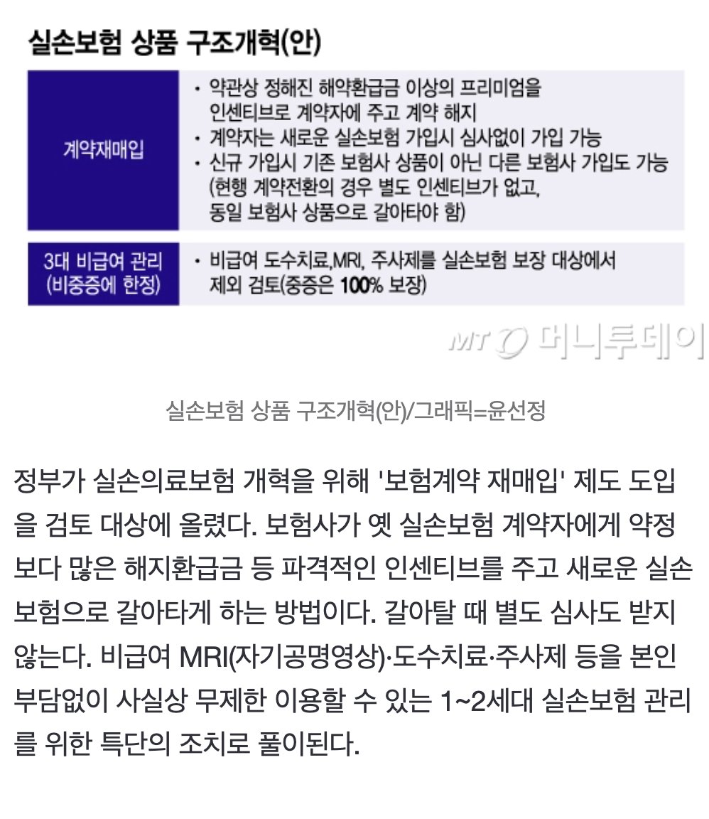 [단독] 실손보험 갈아타면 파격 인센티브 준다