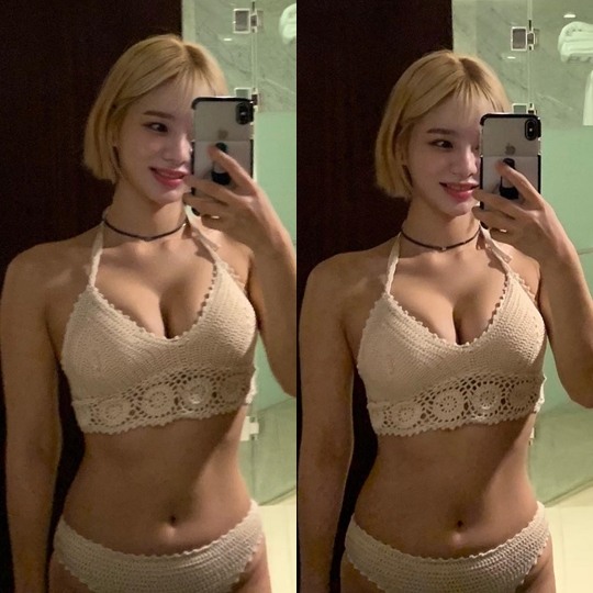 맹승지 글래머 상체+탄탄 애플힙