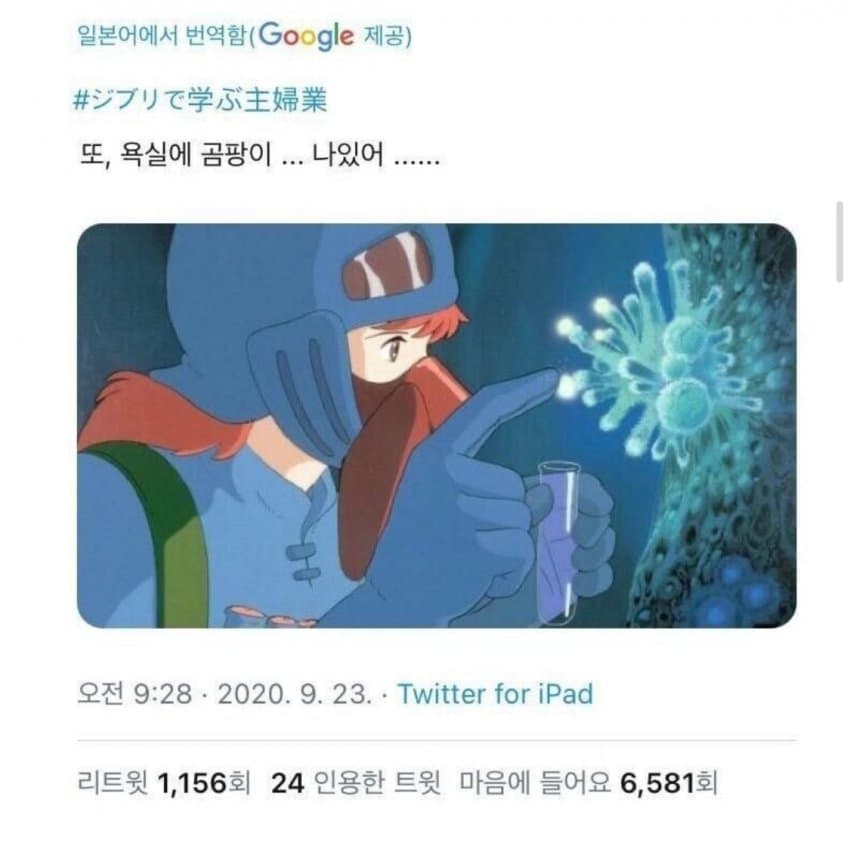 일본 유뷰녀들한테 유행했던 지브리 트윗