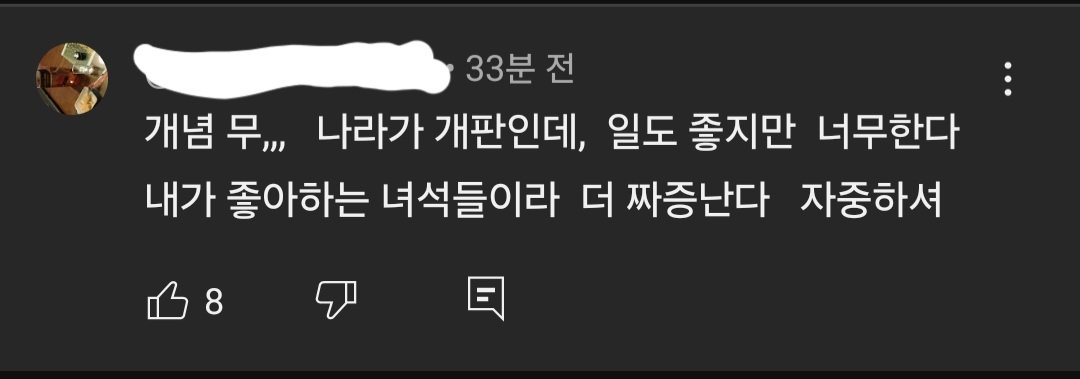 오늘자 여행 유튜버 영상 댓글 근황