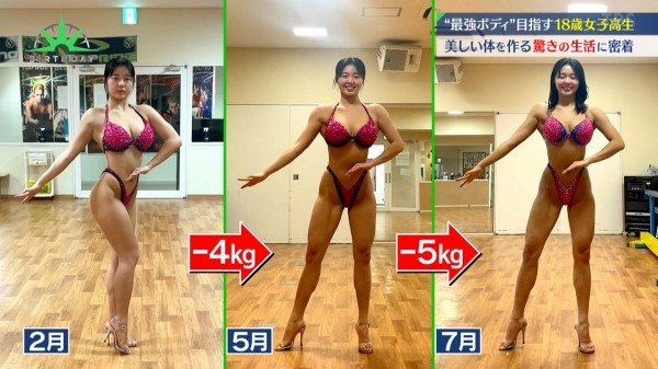 ㅇㅎ) 일본 피트니스 대회에서 주목 받은 여고생