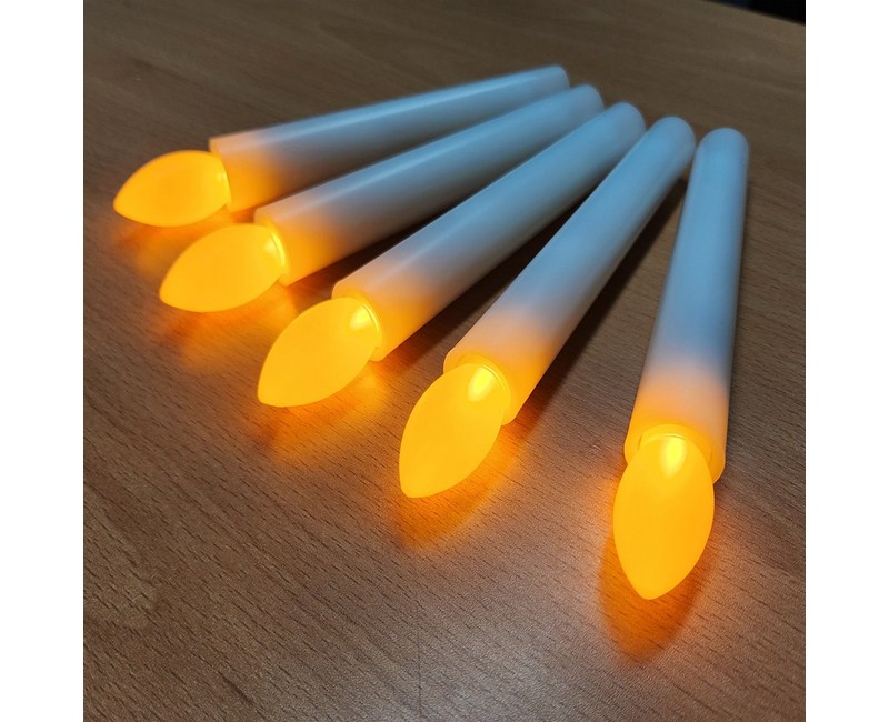 원터치 LED 촛불 5p + 건전지 10p 세트