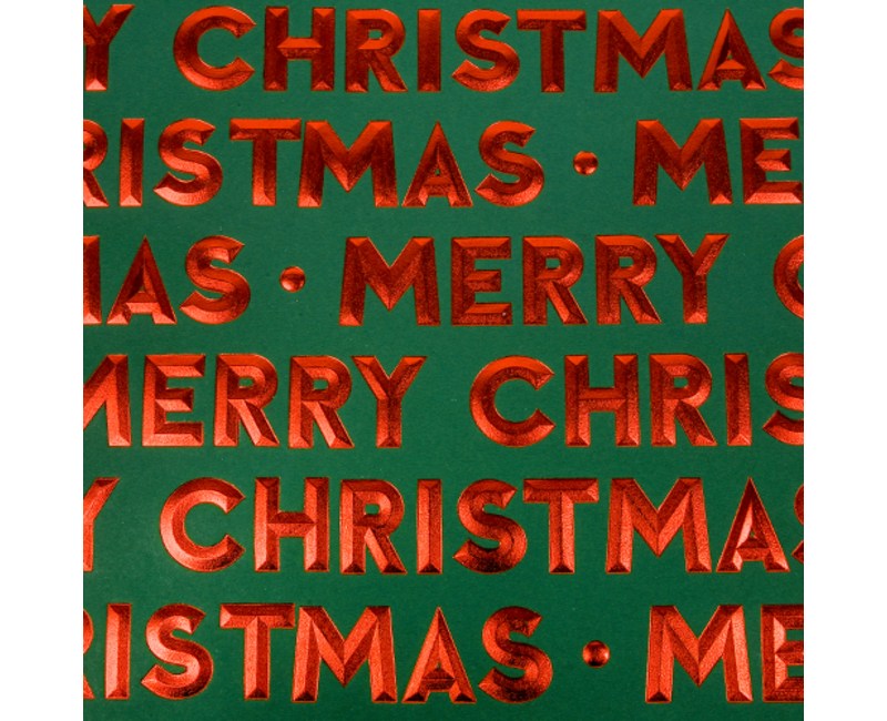 좋은기븐 크리스마스 포장지 금박롤 X-mas 9m, 그린, 1개