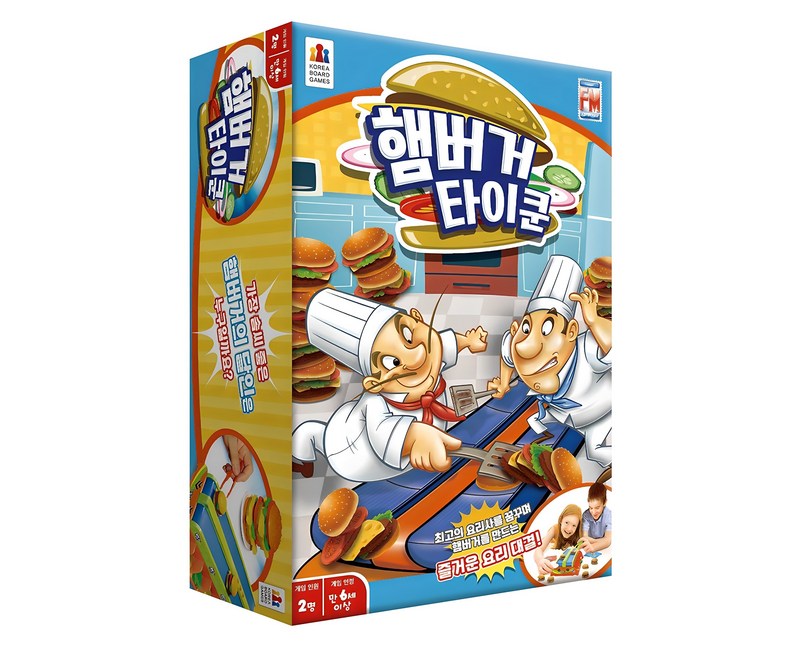 코리아보드게임즈 햄버거 타이쿤 게임, 혼합색상, 1개