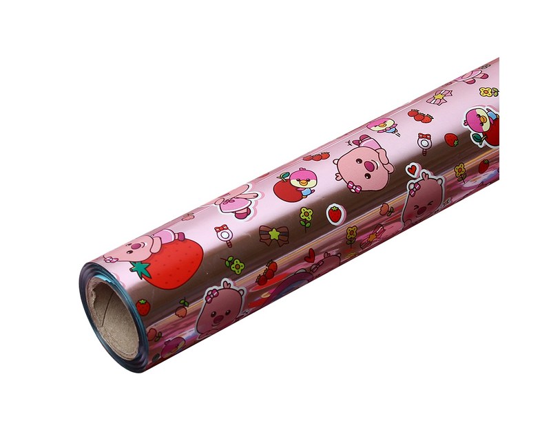 위드 뽀로로 증착롤 포장지 중 37.5cm x 12m, 핑크, 1개