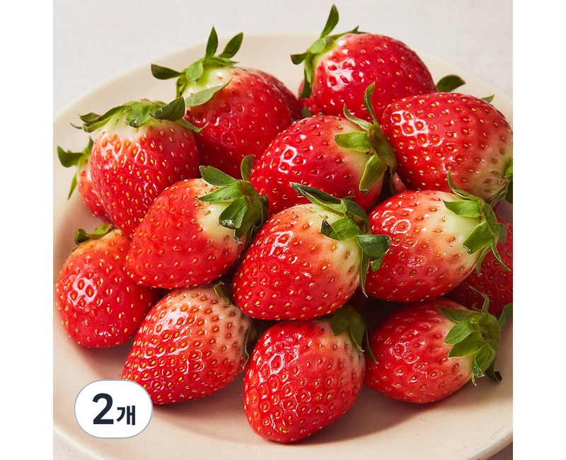 설향 딸기 대과, 500g, 2개