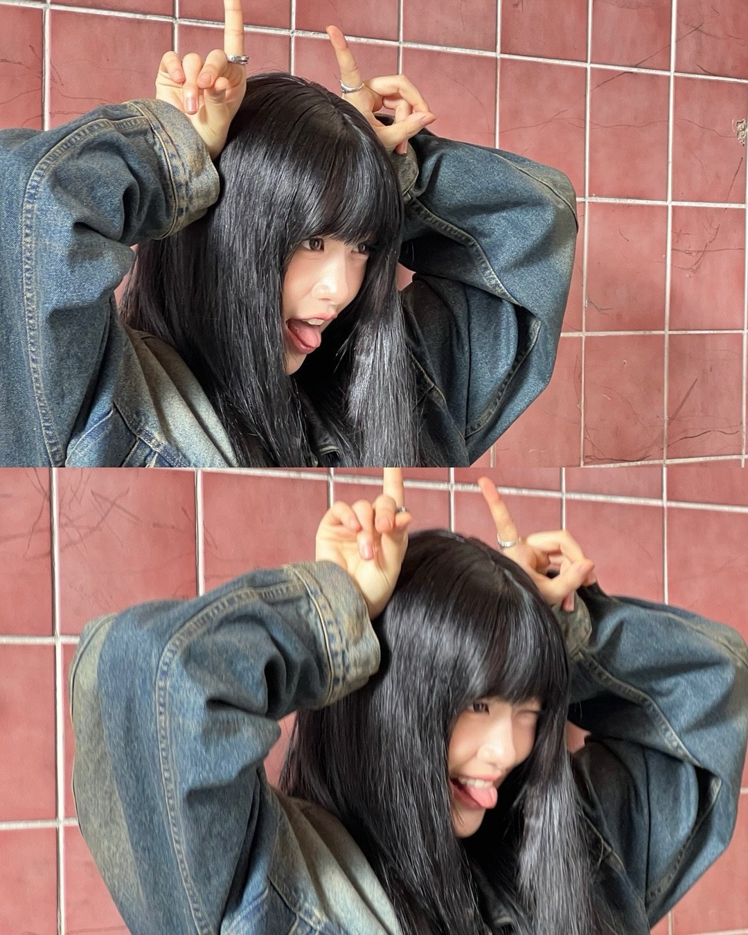 최근 뱅헤어로 스타일 바꾼 안유진 ㄷㄷ