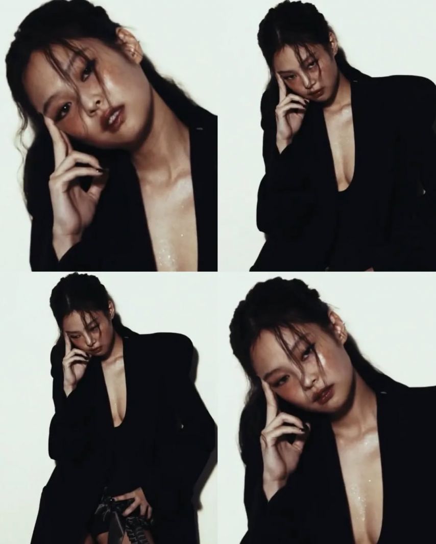 깊이 파인 가슴골 블핑 제니 빌보드 화보