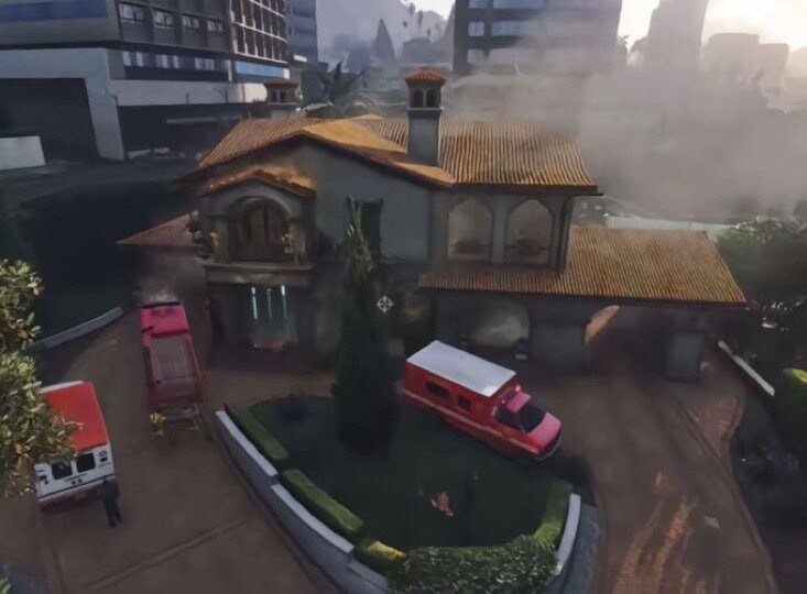 캘리포니아 화재로 GTA '그집' 불탐