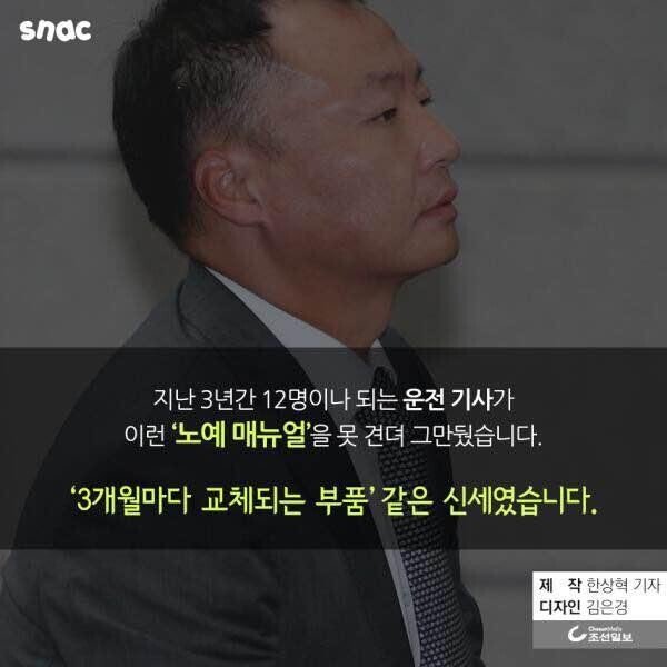 과거 대기업 수행기사가 말하는 갑질