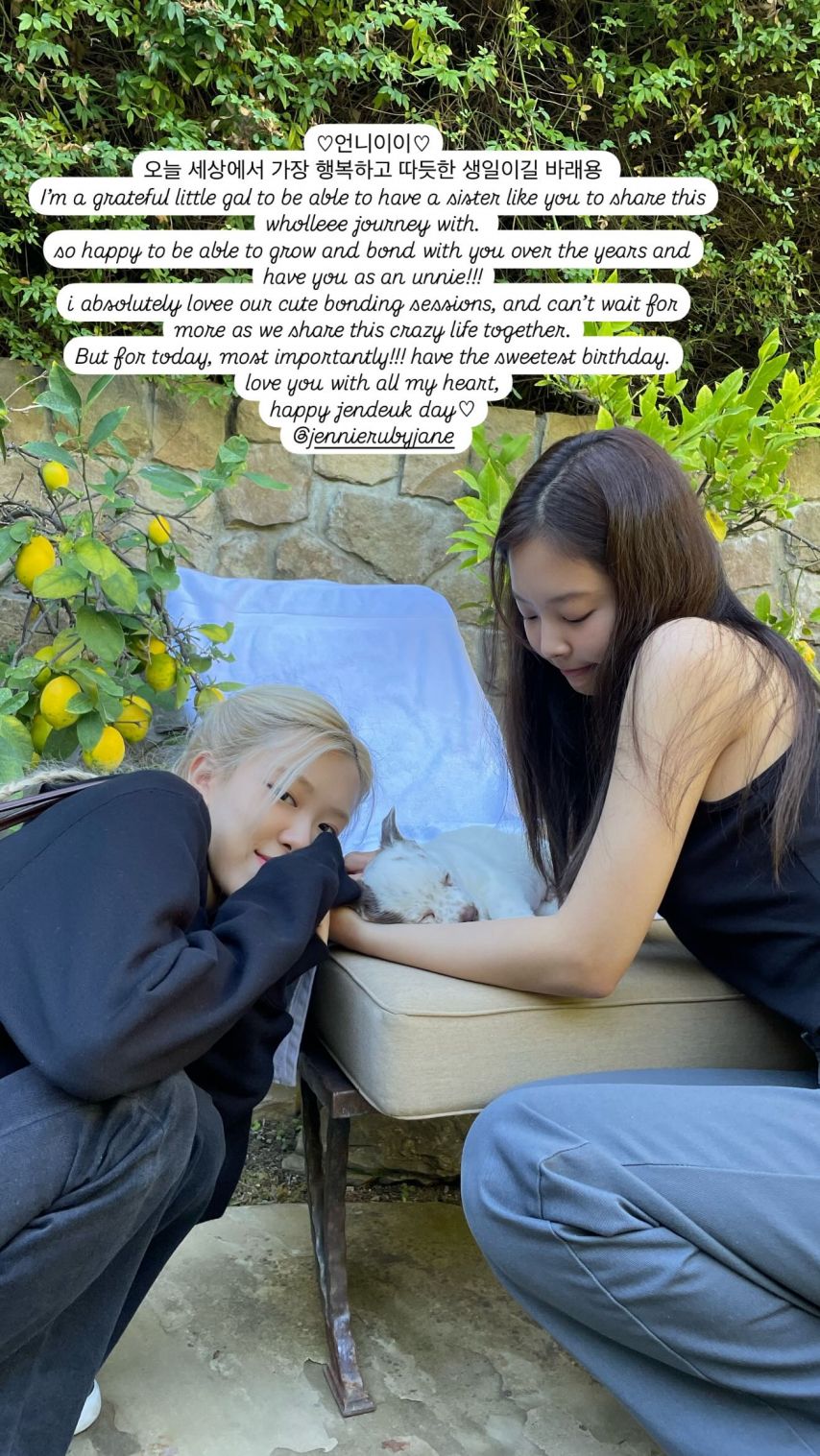 제니 블랙핑크 인별 960116 생일 지수 로제