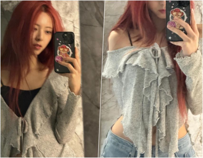셀카속에서도 숨길 수 없는 있지 유나 명품 골반
