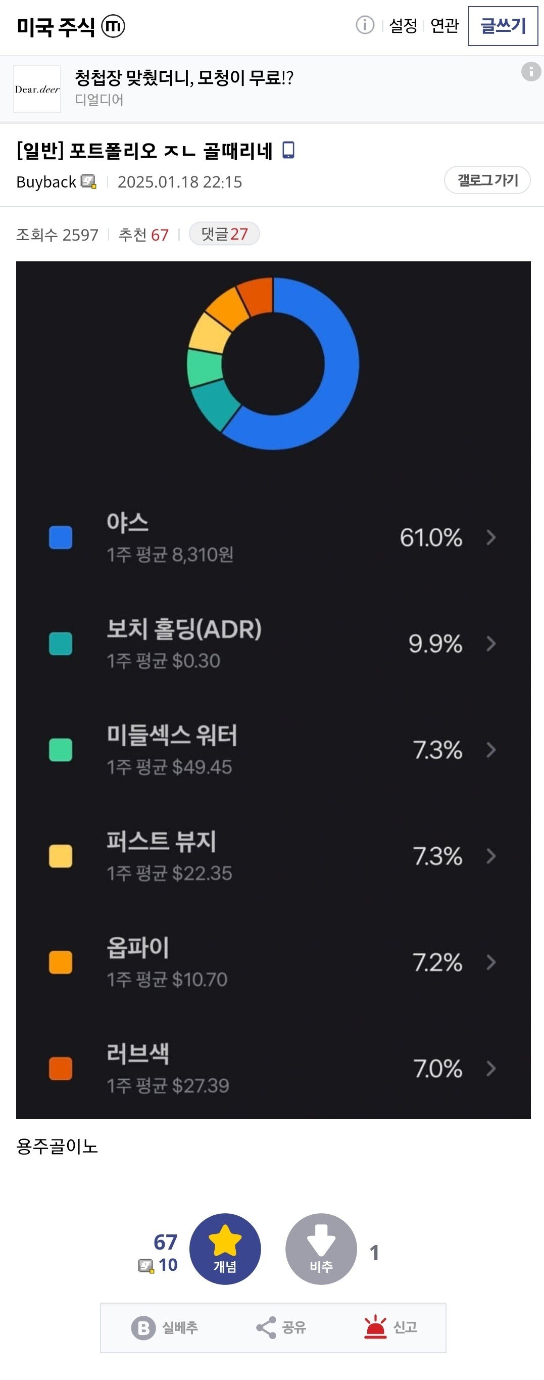 주식으로 섹스하는 남자 ㄷㄷ