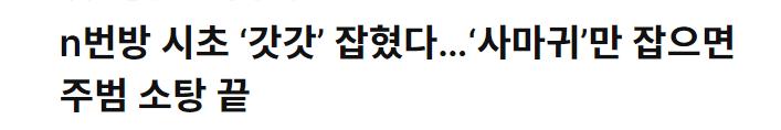 n번방 주범 중 아직 안잡힌 애