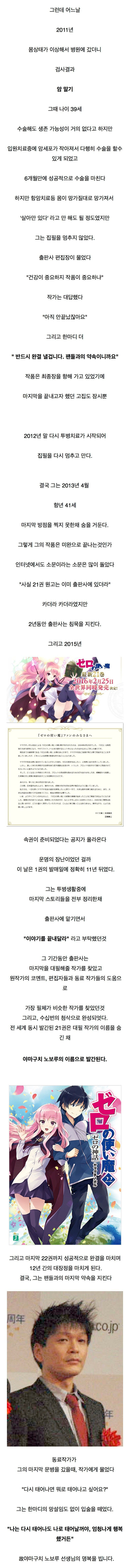 죽어서도 작품을 놓지 않은 작가