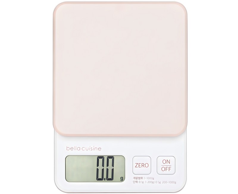 벨라쿠진 주방 전자 저울, 1kg, 베이지, G1-0205