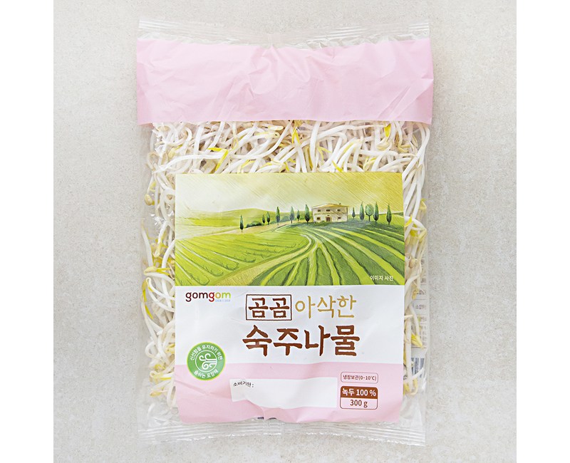 곰곰 아삭한 숙주나물, 300g, 1봉