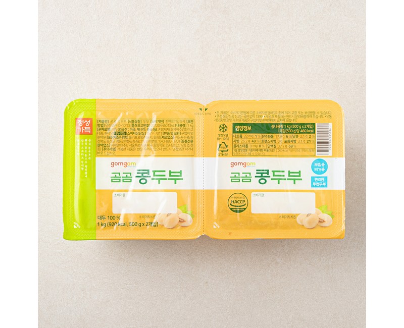 곰곰 콩두부, 500g, 2개
