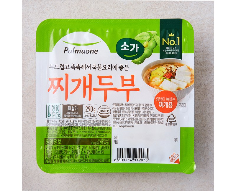 풀무원 소가 찌개두부, 290g, 1개