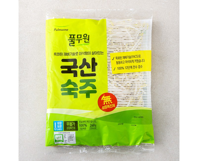 풀무원 국산 숙주, 260g, 1봉