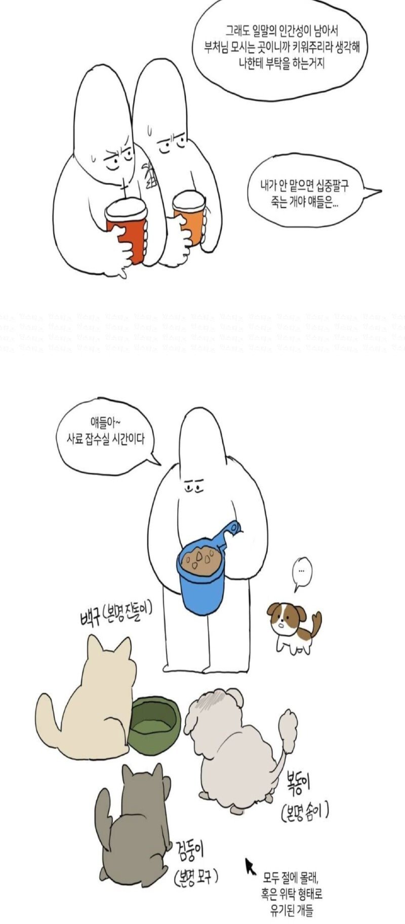 요즘 사람들이 개를 버리는 곳