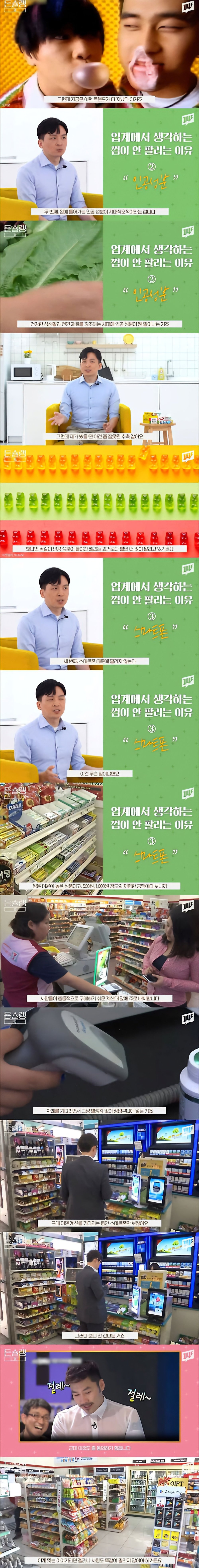 업계에서도 모른다는 껌 시장 불황 이유