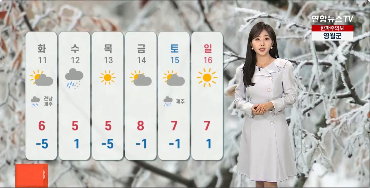 [날씨] 한파 종료 낮부터 예년기온 회복…수요일 전국 눈·비
