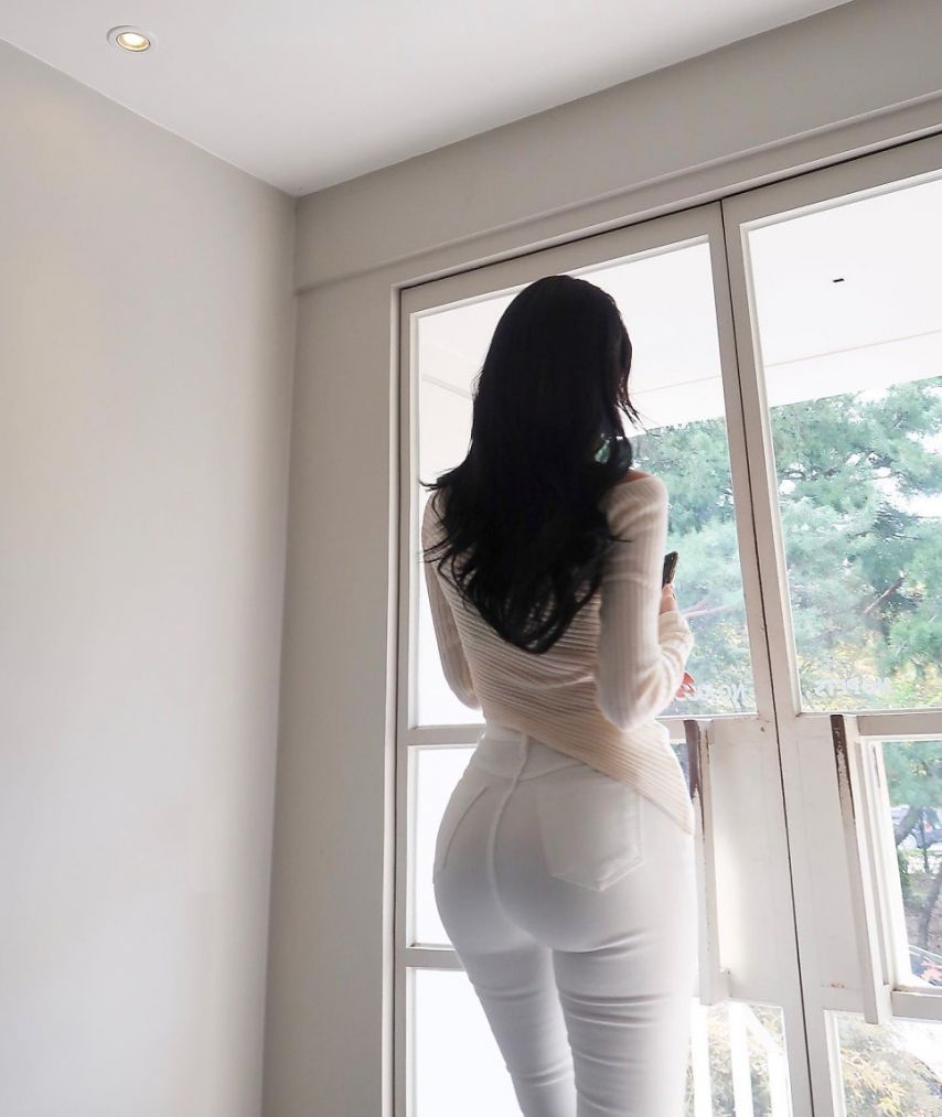 백바지 청바지 전문 피팅모델 유하