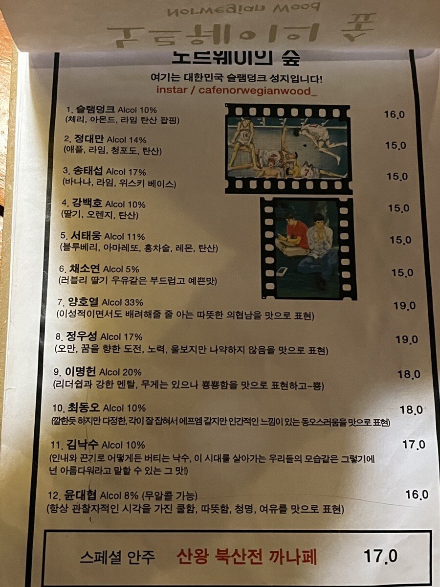 슬램덩크 성지 대구 칵테일바, 노르웨이 숲 화재로 불타
