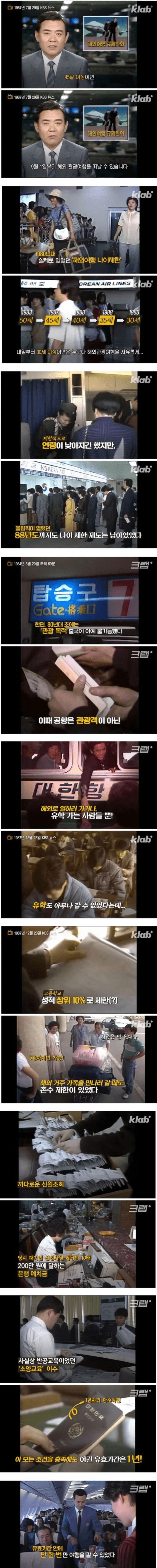 해외여행 규제완화 되기 전