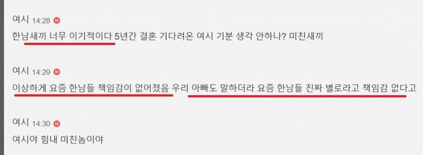 책임감이 약하다는 요즘 남자들.....