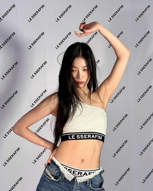 [르세라핌] 카즈하 배꼽