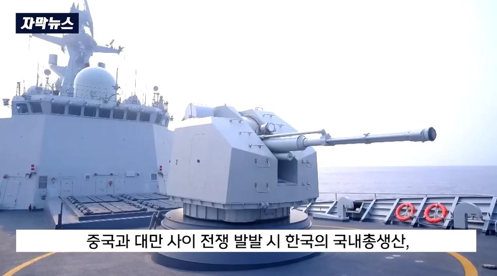 중국 대만 전쟁나면 우리도 좆됨