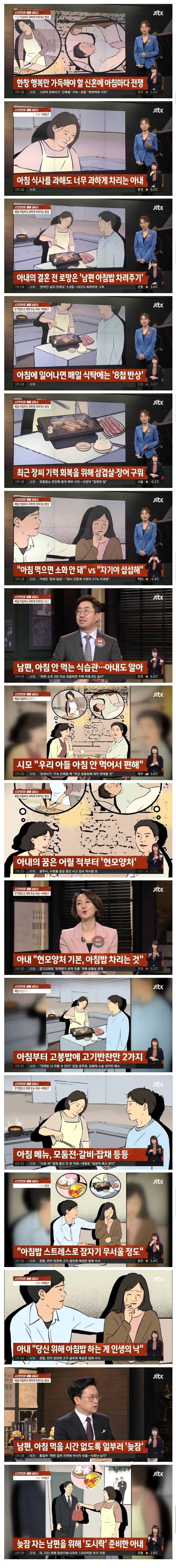 아침마다 8첩밥상 차리는 아내 ㄷㄷ
