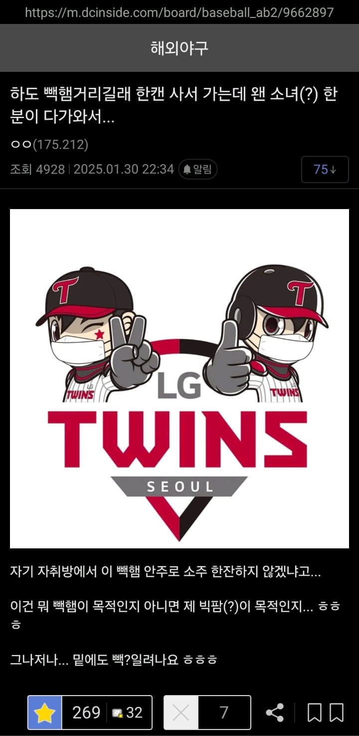 디씨 빽햄 드립 GOAT