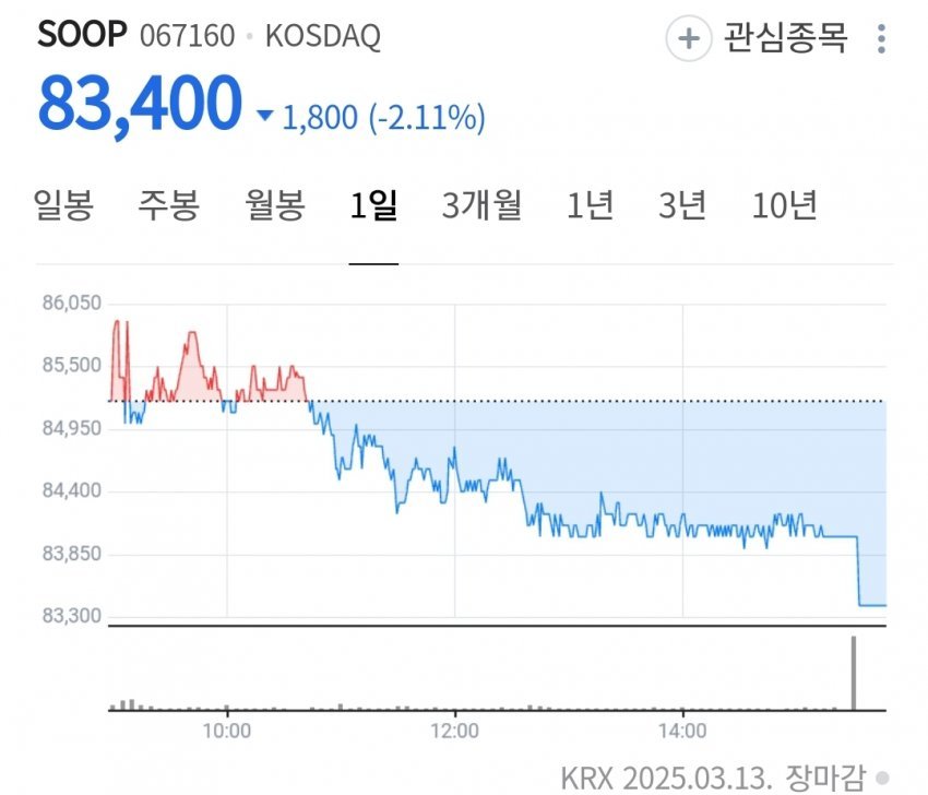 숲(SOOP) 근황